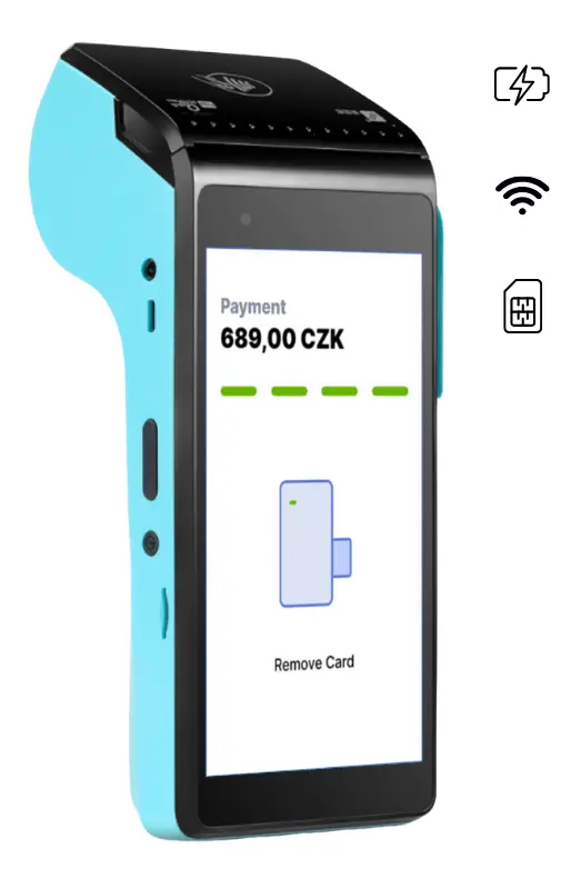 přenosný platební terminál