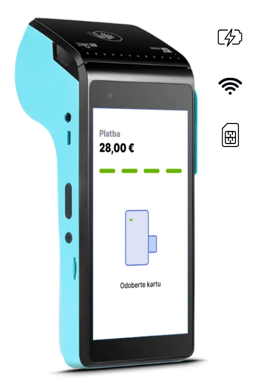 prenosný platobný terminál