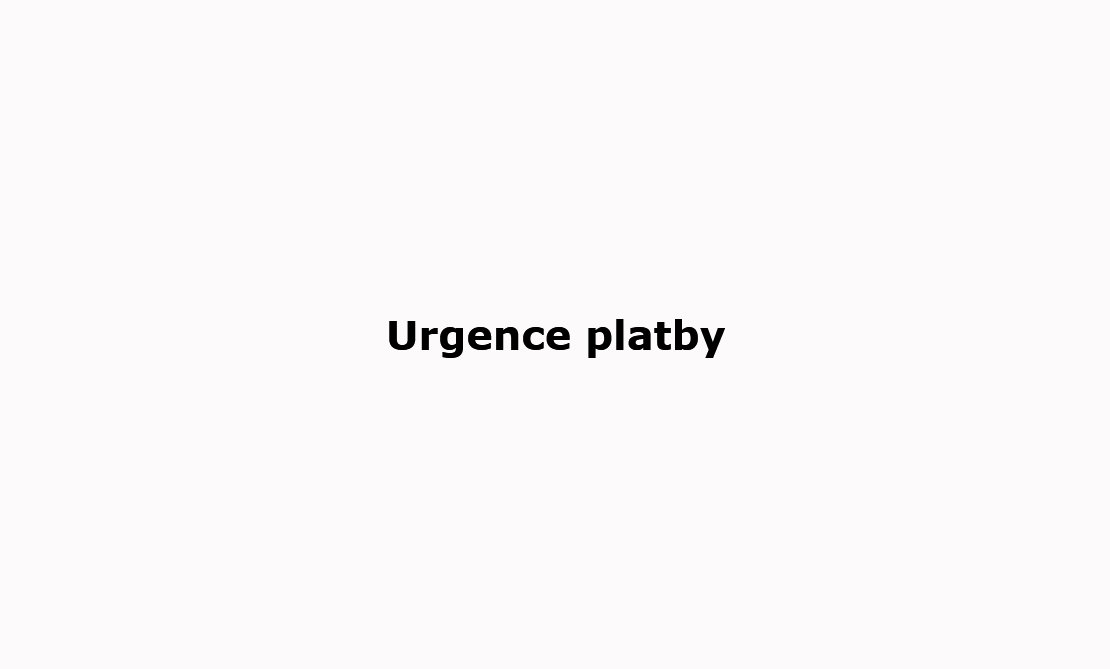 Urgence platby
