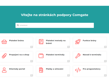 podpora landing page