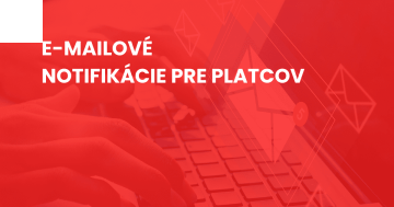 e-mailové notifikácie