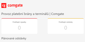 Stav systémů Comgate